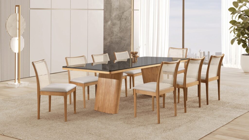 Descubra a Cadeira Londres: design sofisticado e pronta entrega para transformar pequenos espaços com charme e elegância.