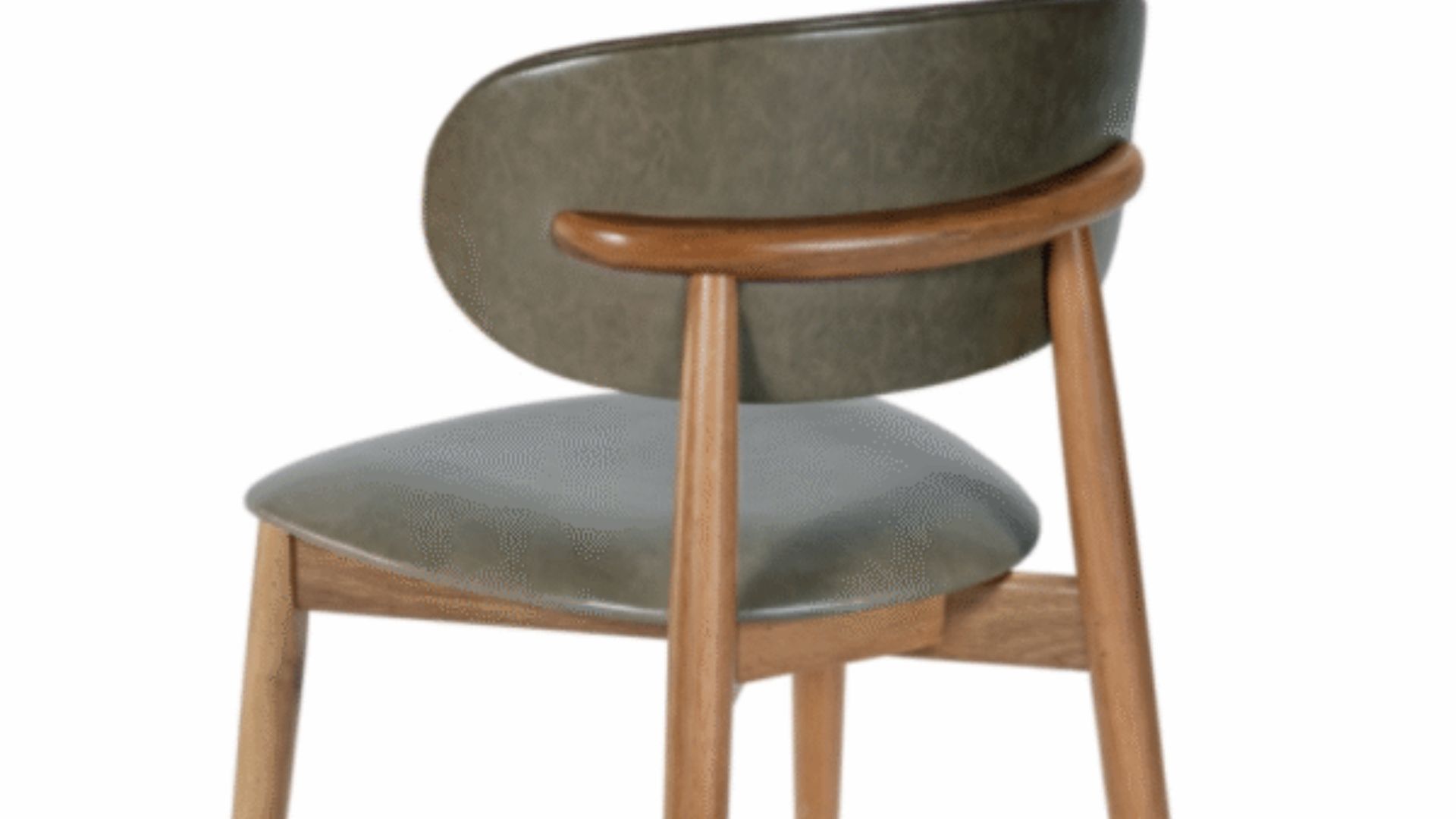 Descubra a Cadeira Stela da Móveis Bom Jesus: sofisticação e conforto em madeira maciça e courino marrom.