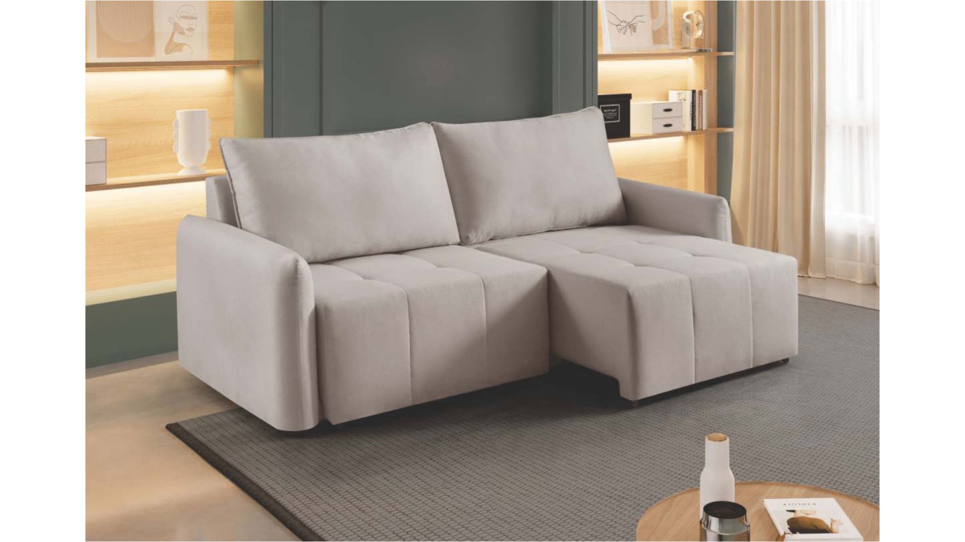 Estofado Retrátil e Reclinável BJ 2,30m: A Solução Perfeita para seu Espaço