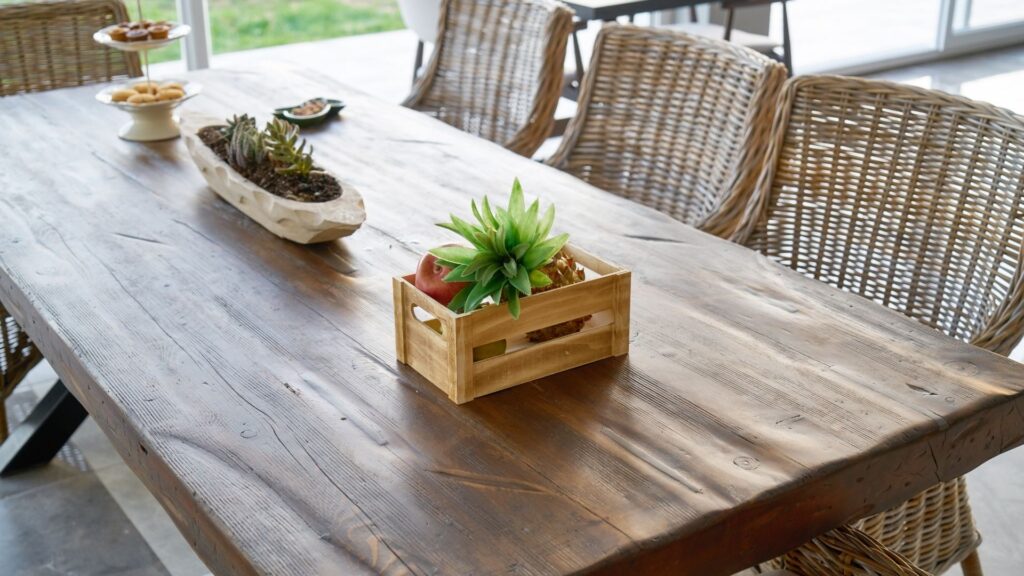 Conheça a mesa costaneira da Móveis Bom Jesus em Ribeirão Preto, disponível em madeira maciça e laminado de madeira natural.